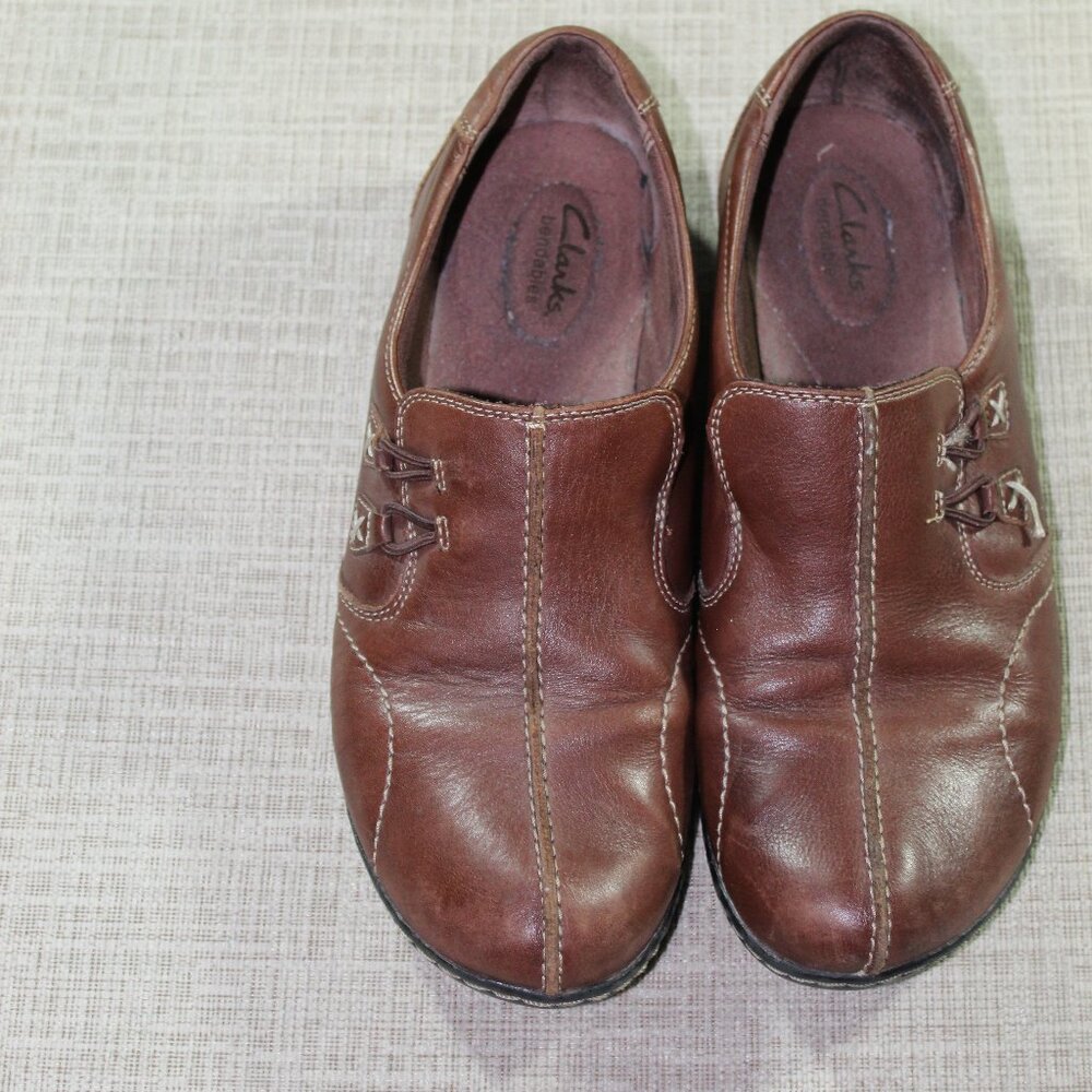 Clarks Size 11 Brown Loafers